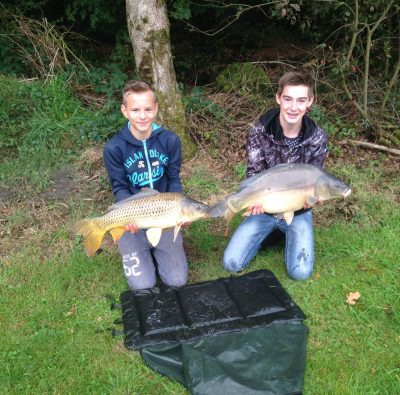 Mooie dubbel vangst voor Teun en Bart